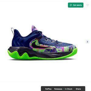 NEW Nike Giannis immortality 4 KC (ps) blue green 12c